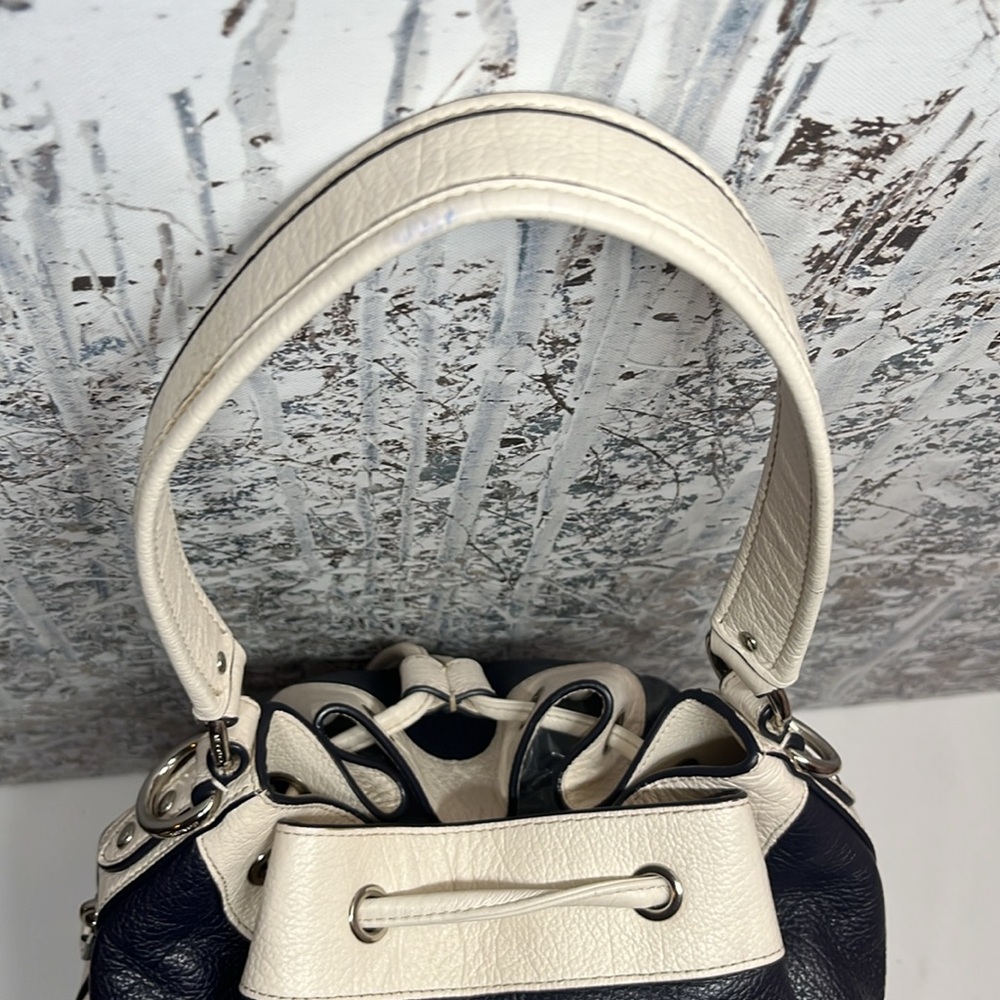 Coach Bucket Navy Blue Bag - Picture 11 of 16